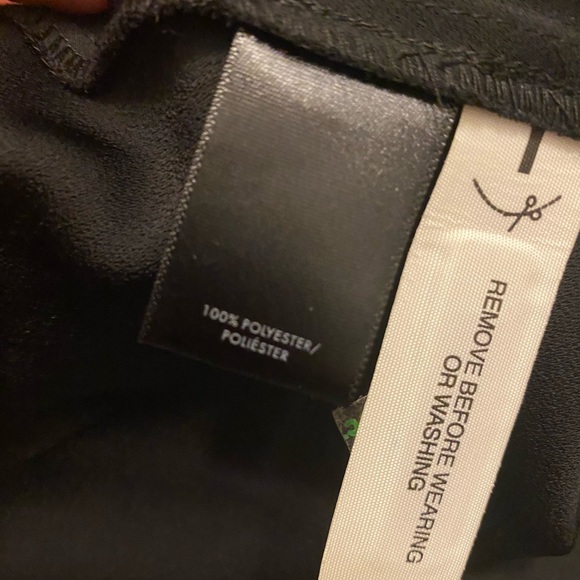 Ann Taylor Black Ruffle Shoulder Peplum Top XS - Picture 8 of 8